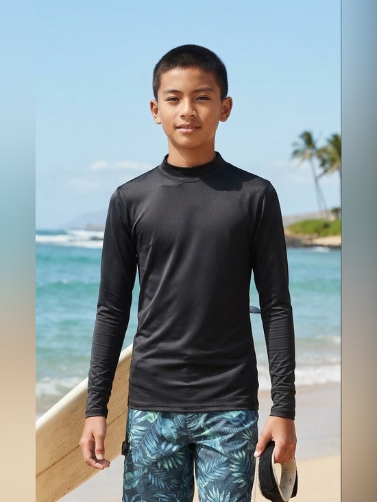 Other - Boys Large Black Rash-guard